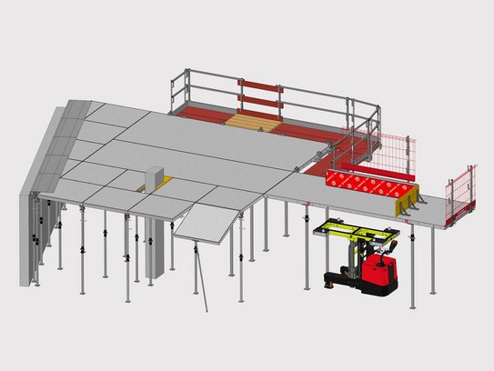 Veranschaulichung der perfekten Kompatibilität der Produkte AluDEK und DEKplus Deckenschalung von Ringer GmbH Veranschaulichung der perfekten Kompatibilität der Produkte AluDEK und DEKplus Deckenschalung von Ringer GmbH