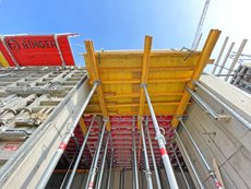 DEKplus in combination with FLEX slab formwork