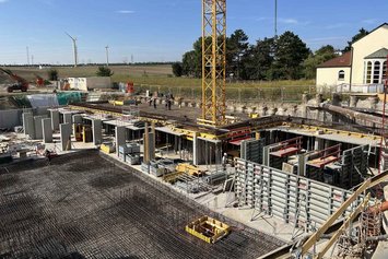 AluDEK slab formwork and Master PRO wall formwork at Klederingerstraße residential complex in Vienna