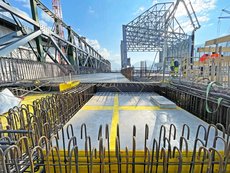 Ceiling formwork and levelling