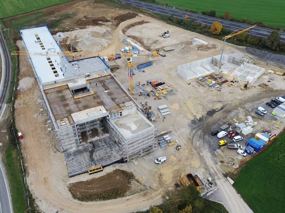 Wall formwork and slab formwork new company headquarter ETZI-Group