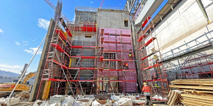 RINGER Double railing scaffolding for reinforcement work